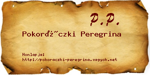Pokoráczki Peregrina névjegykártya